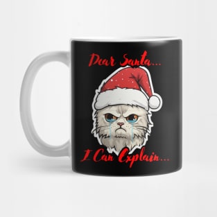 Dear Santa I Can Explain Cat Mug